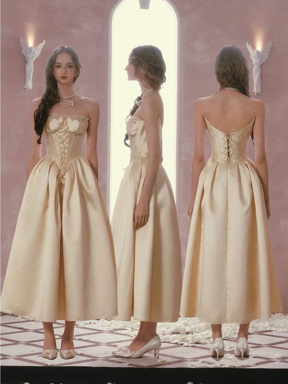 Belle's Gilded Corset Dress - BRAND NEW WITH TAGS - Lacemade Brand - Medium
